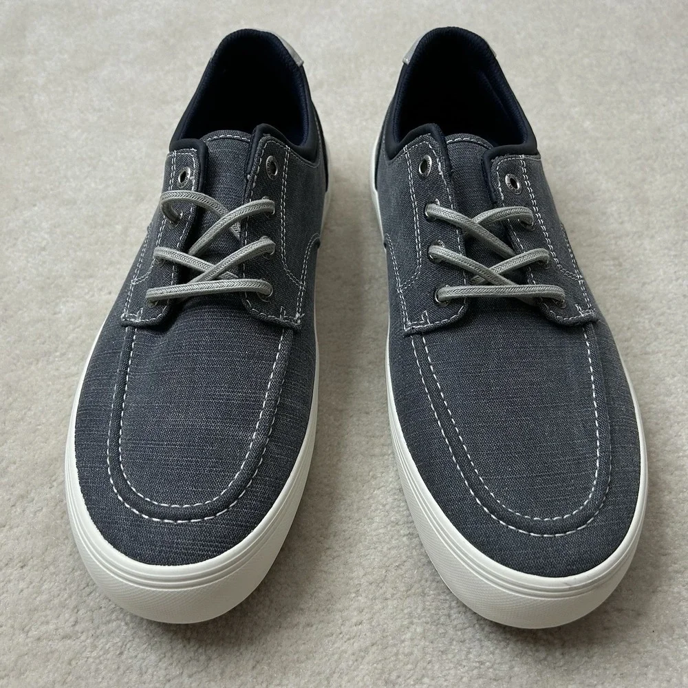Sperry Moc Stripe Plus Boat Shoes Men's 10 Sneaker Denim Lace Cup Sneaker